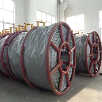 High Strength Galvanized Non‑Rotating Steel Wire Rope, Rotation‑Resistant Pulling Rope for Transmission Line Stringing, Cable Pulling & Conductor Laying Construction