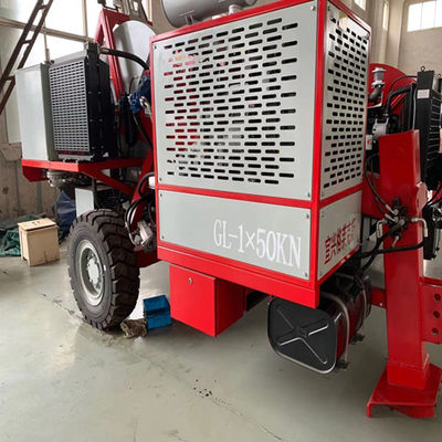 Overhead Transmission Line Cable Stringing Equipment  90KN and German Rexroth Operating Handle