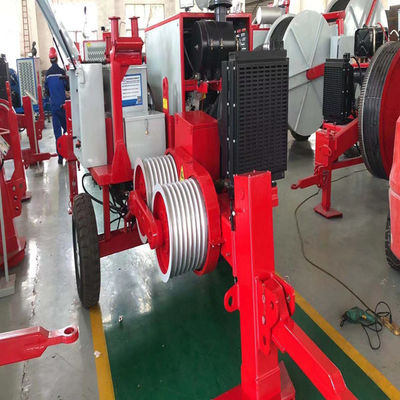 7 rowków Bull-Wheel Diesel Max 60KN 6T Hydrauliczna maszyna do ściągania kabli