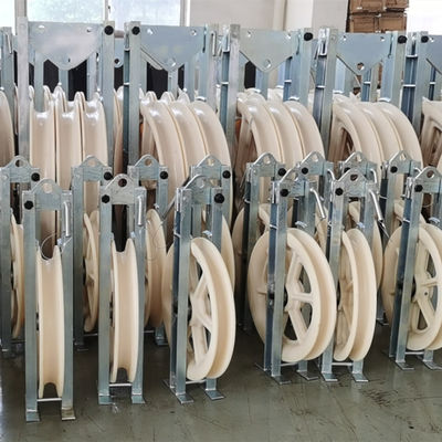 Kabel do ciągnięcia 508 * 75 mm Pięć kół z nylonu Koło pasowe do naciągania liny